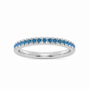 Smyth Jewelers Stackable Pav Blue Topaz Ring