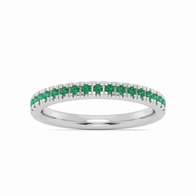 Smyth Jewelers Stackable Pav Emerald Ring