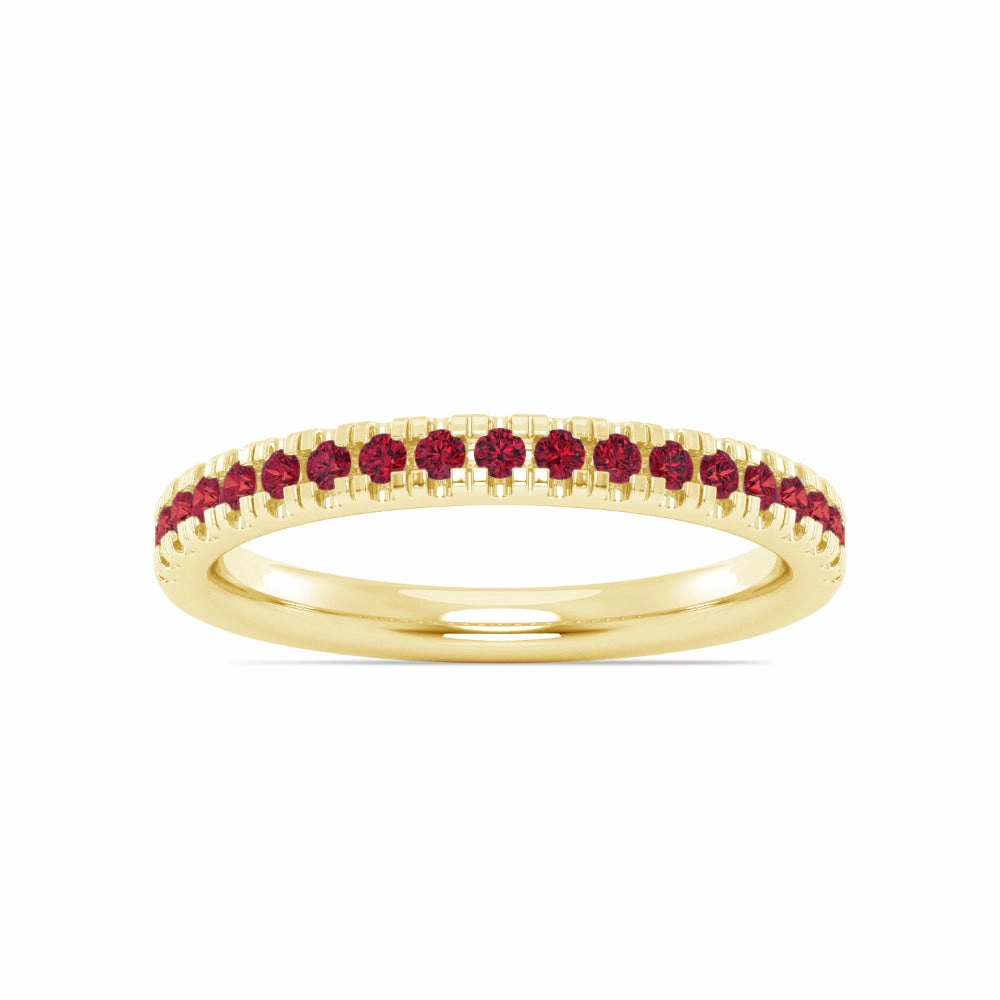 Smyth Jewelers Stackable Pav Garnet Ring
