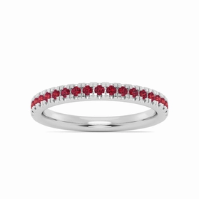 Smyth Jewelers Stackable Pav Garnet Ring