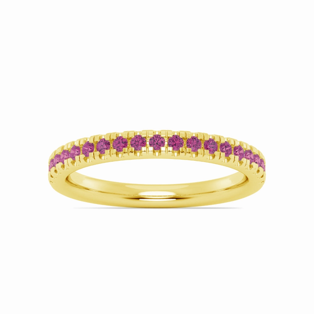 Smyth Jewelers Stackable Pav Pink Tourmaline Ring