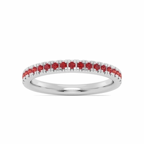 Smyth Jewelers Stackable Pav Ruby Ring