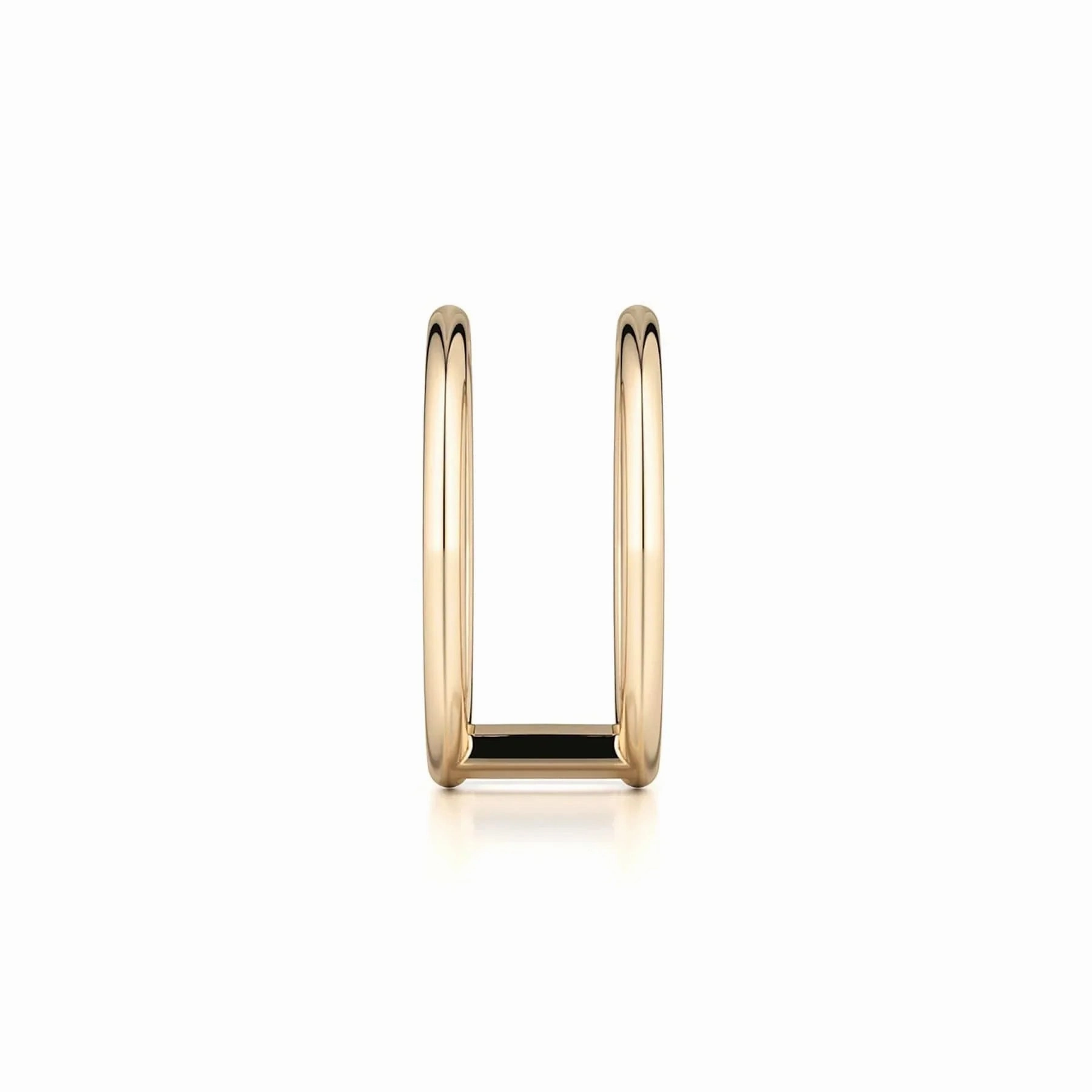 Solid Double Band Ring F328-YG4