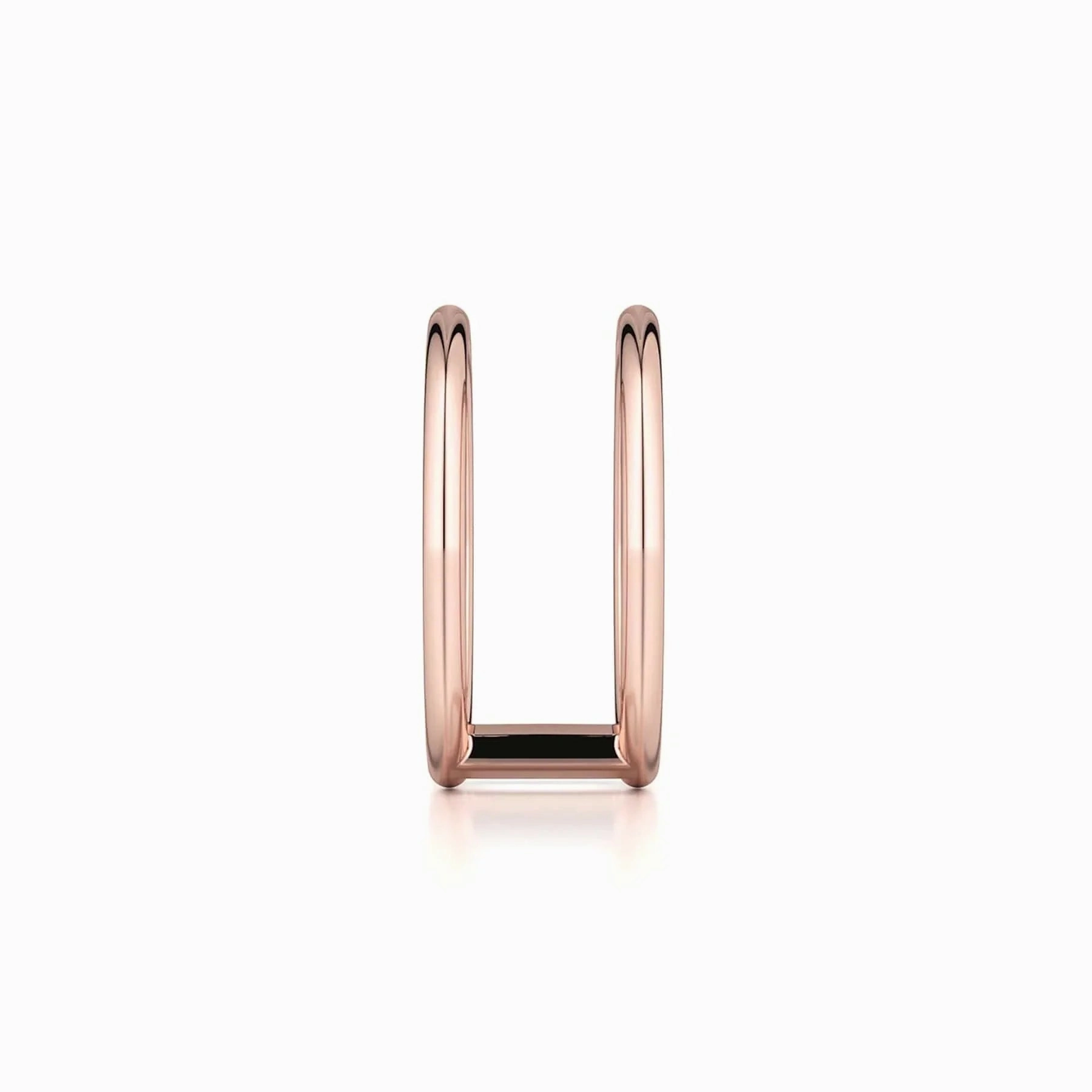 Solid Double Band Ring F328-YG4
