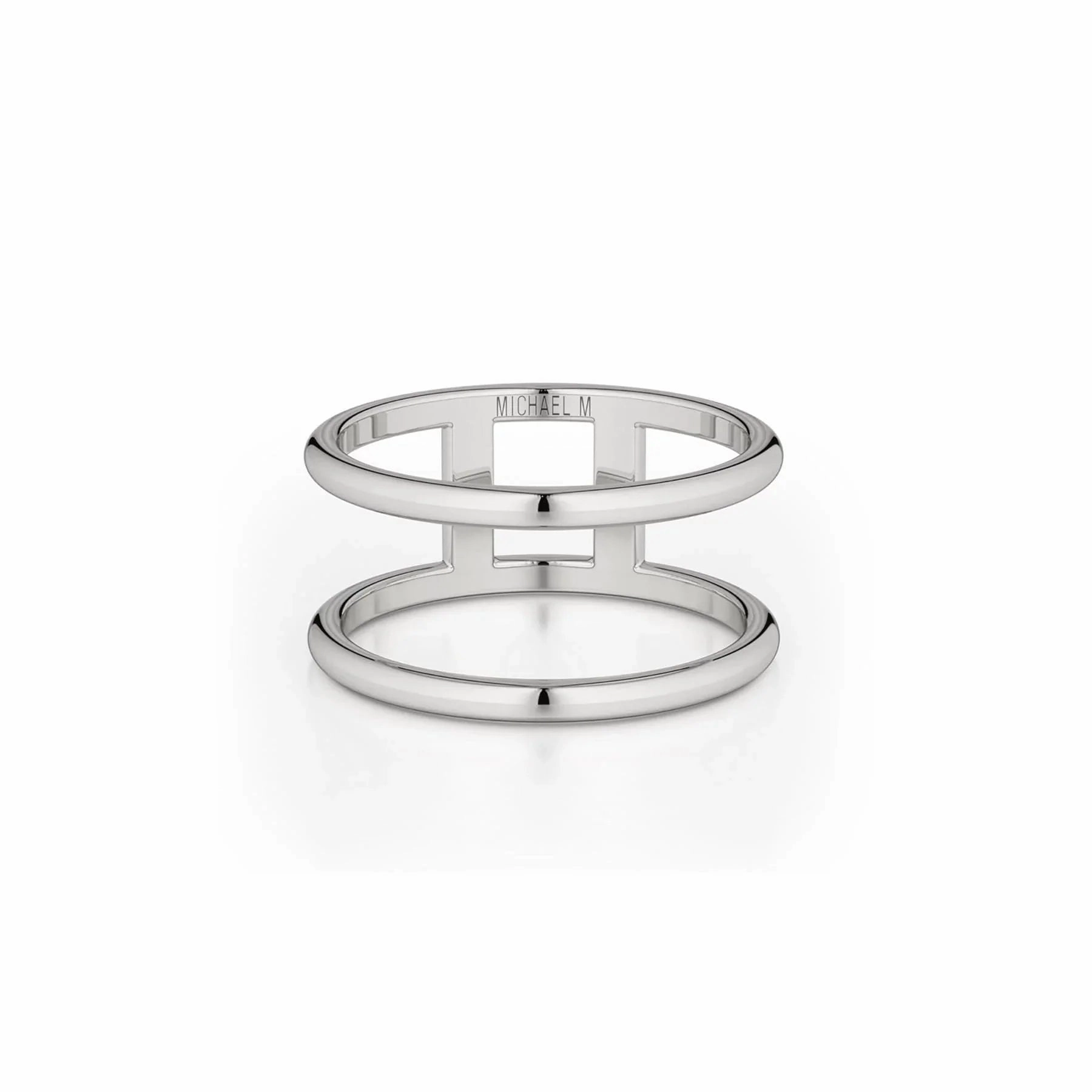 Solid Double Band Ring F328-YG4