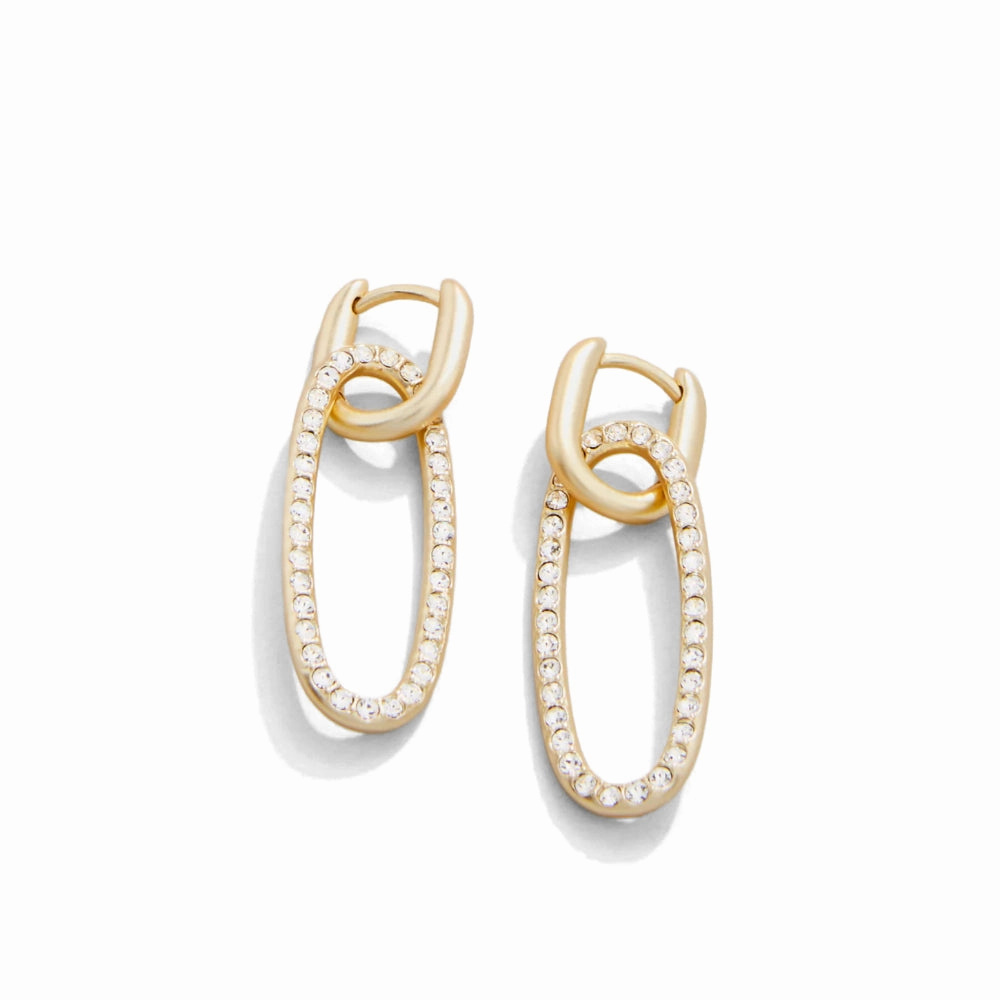 Spartina Hudson Convertible Hoop Earrings - Crystal