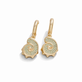 Spartina Nautilus Drop Earrings - Sea Foam