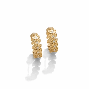 Spartina Parkwood Hoop Earrings - White Opal