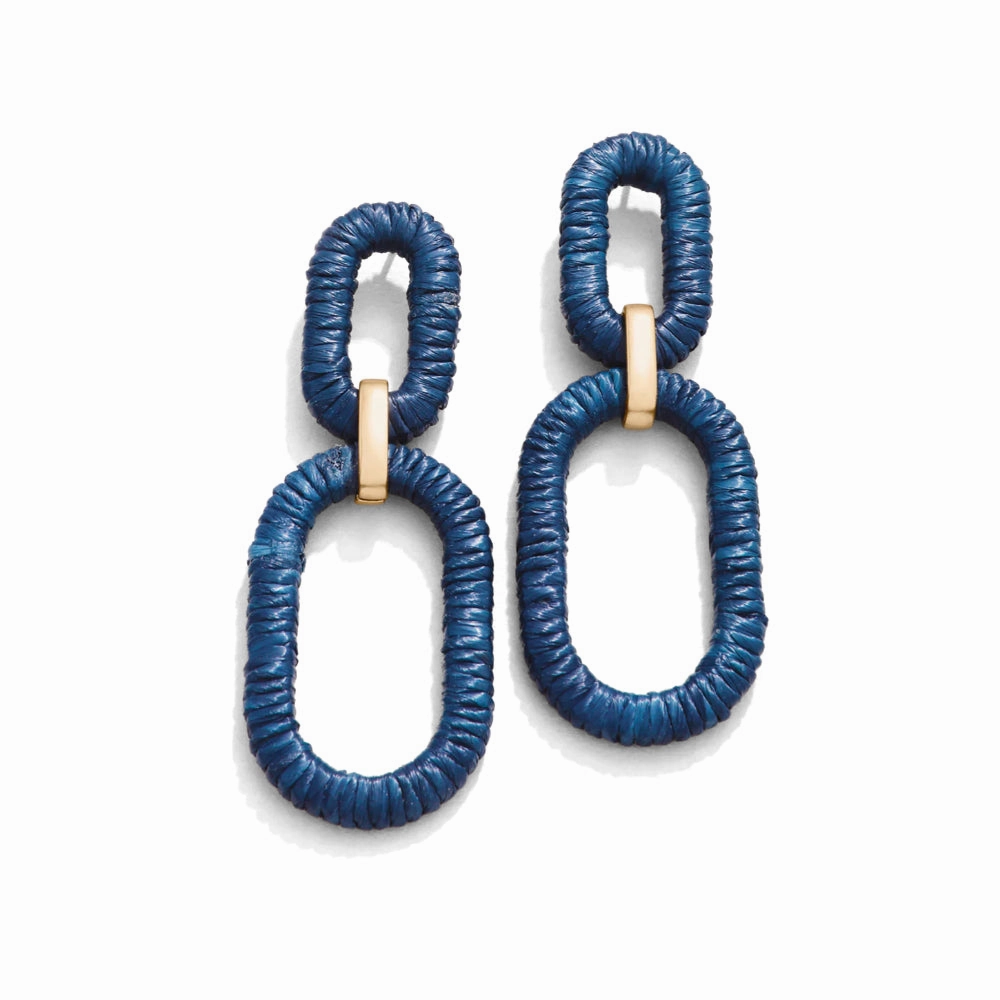 Spartina Straw Link Earrings