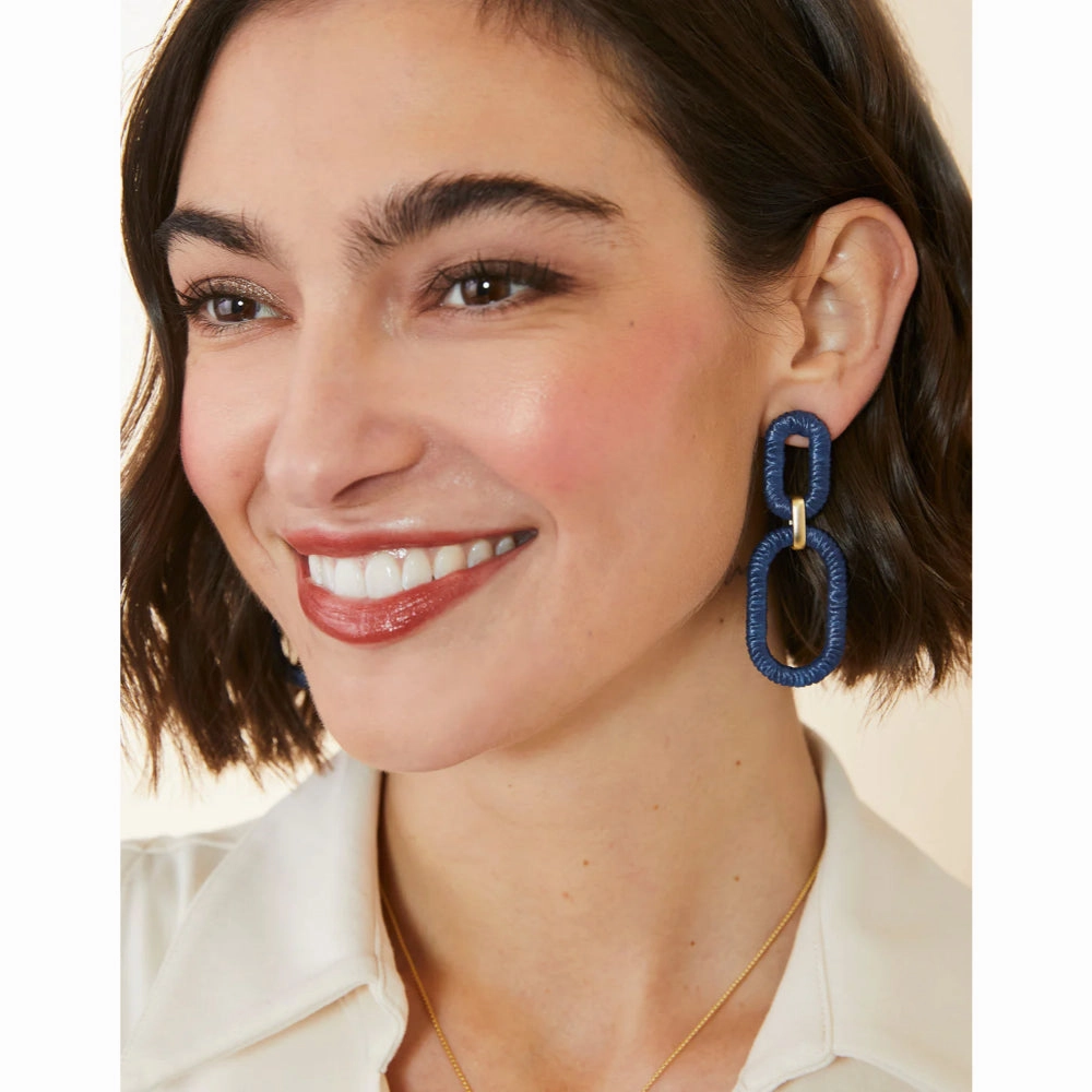 Spartina Straw Link Earrings