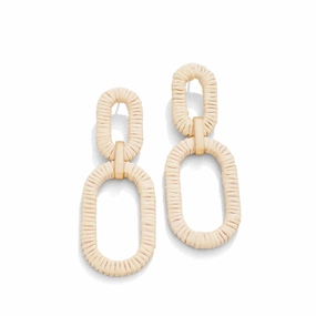 Spartina Straw Link Earrings