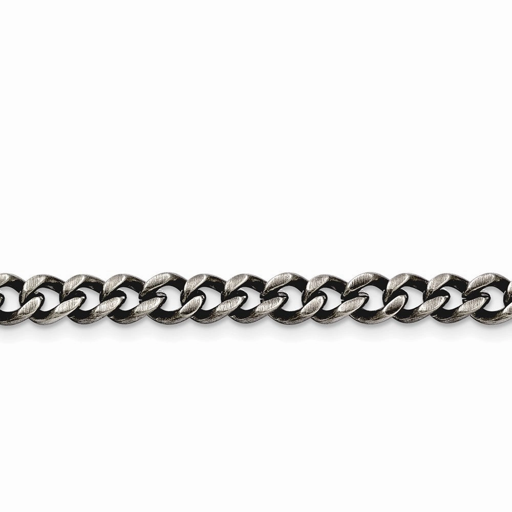 Stainless Steel 6.70mm Antiqued Curb Chain | SRN1610