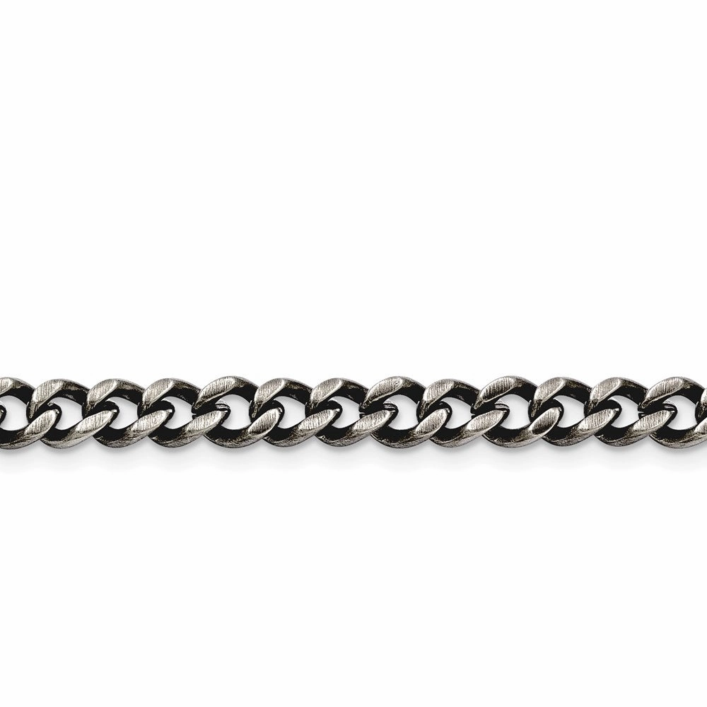 Stainless Steel 6.70mm Antiqued Curb Chain | SRN1610