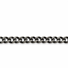 Stainless Steel 7.50mm Oxidized Curb Chain | SRN1611