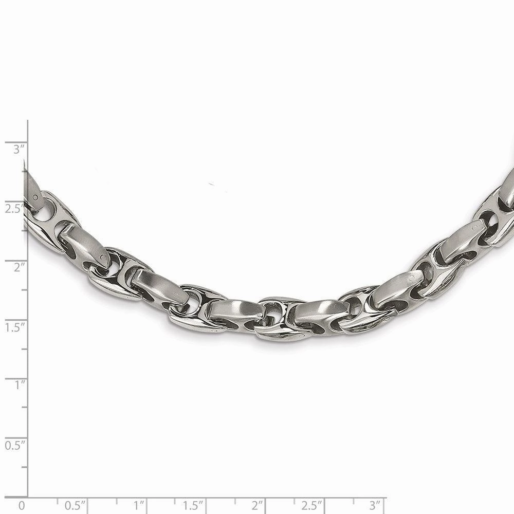 Stainless Steel Brushed & Polished 20in Necklace