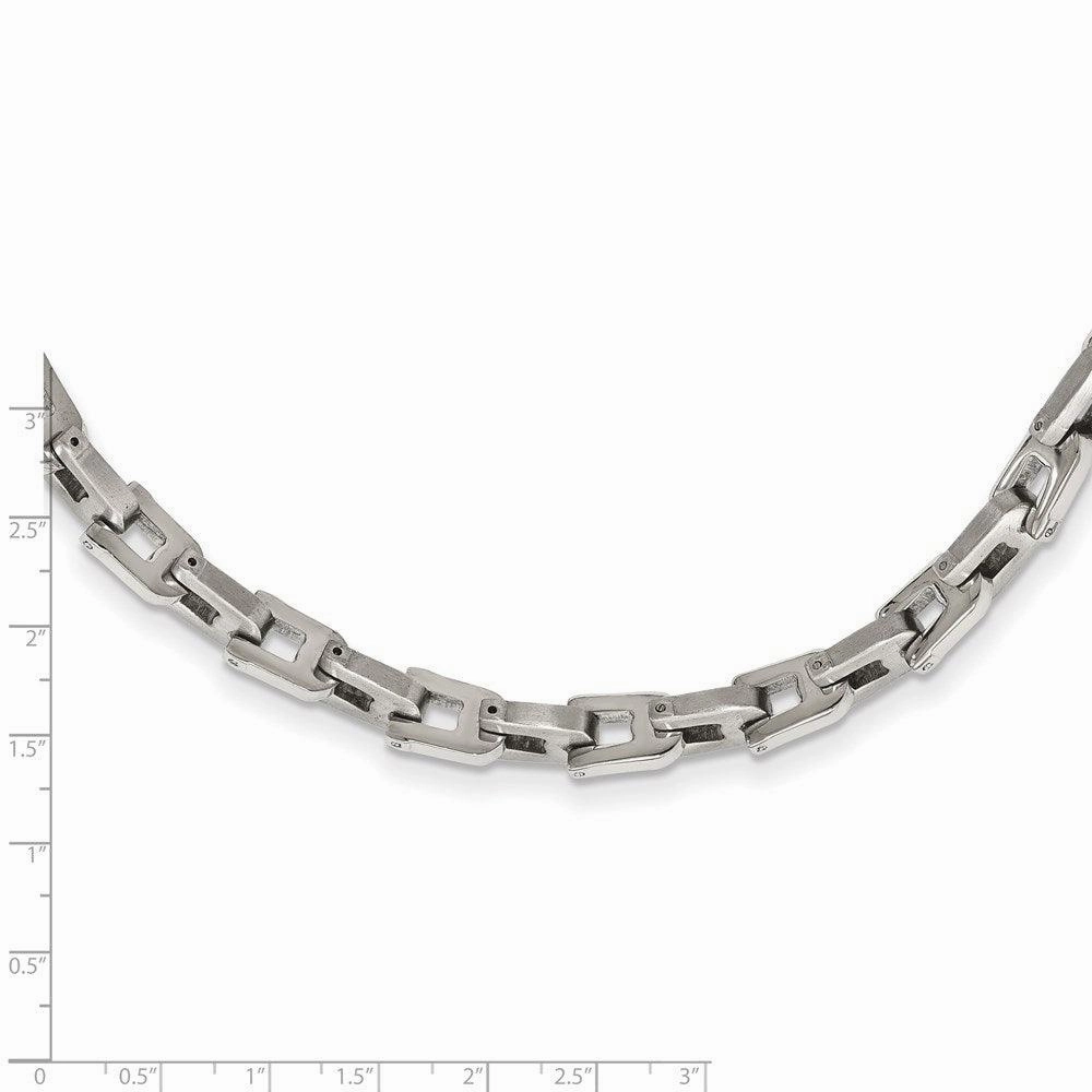 Stainless Steel Brushed and Polished 24in Necklace