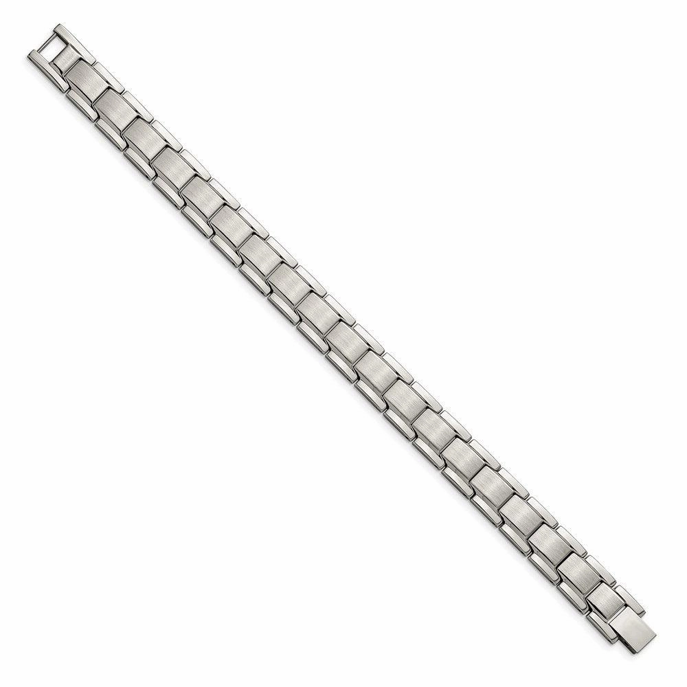 Stainless Steel Brushed and Polished 8.25in Link Bracelet
