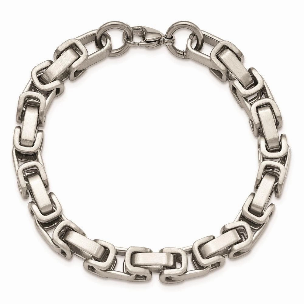 Stainless Steel Brushed and Polished 8.5in Bracelet