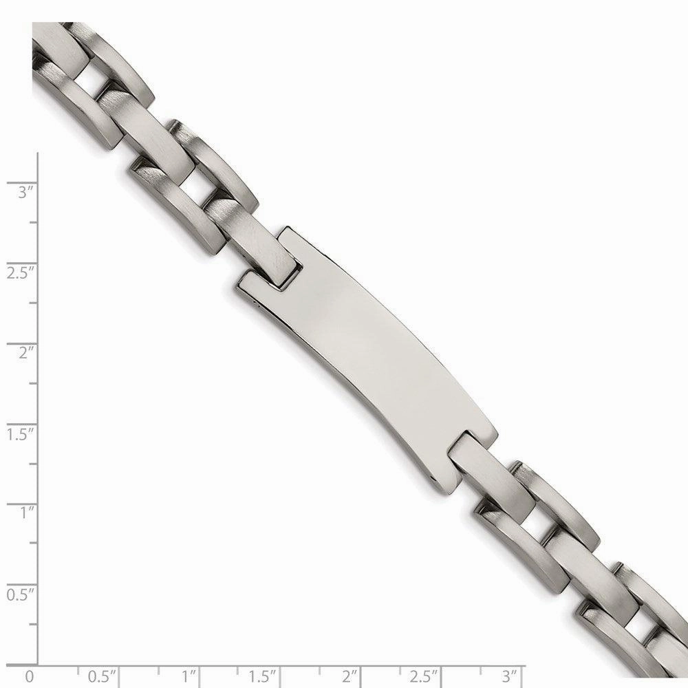 Stainless Steel Brushed and Polished ID 9.25in Bracelet