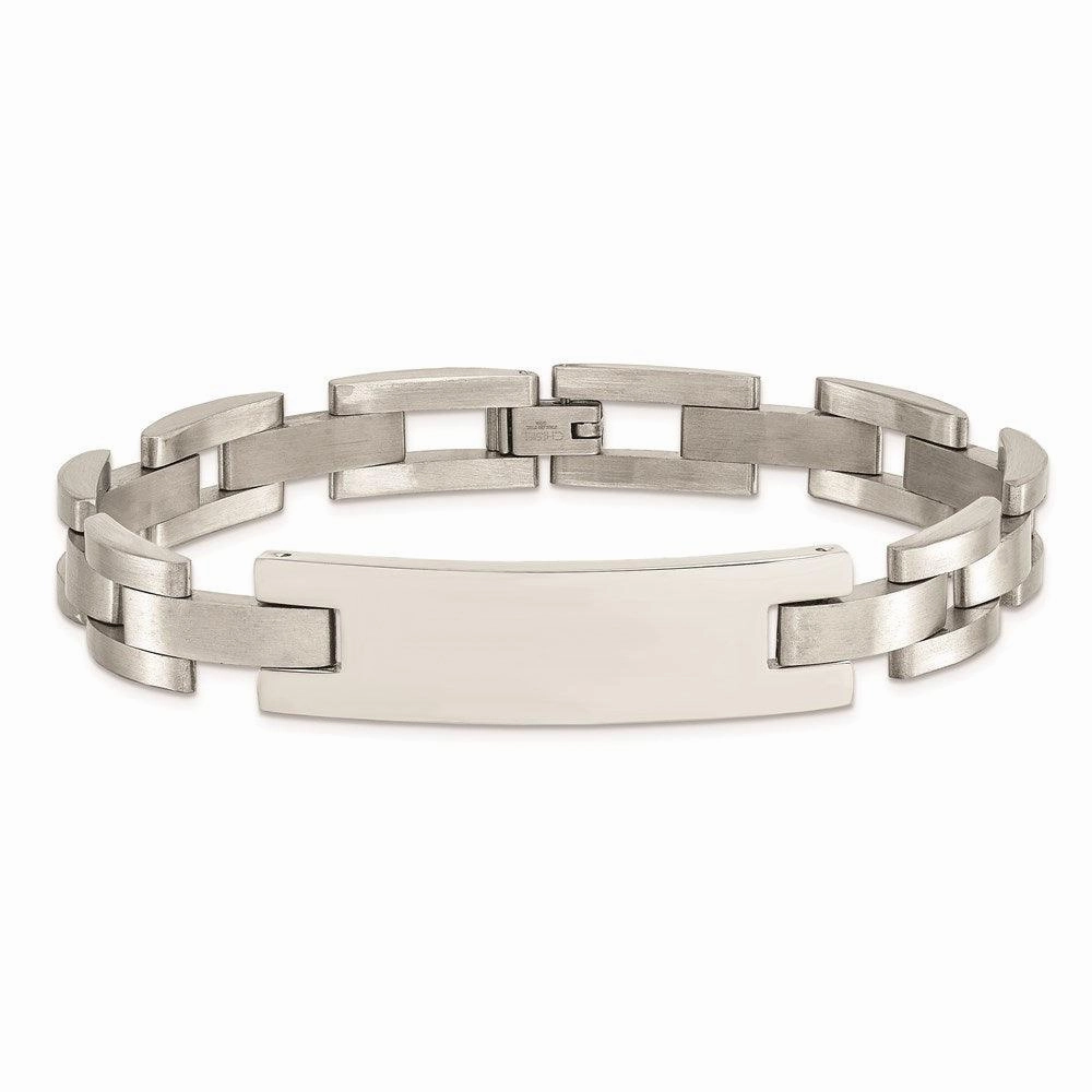 Stainless Steel Brushed and Polished ID 9.25in Bracelet
