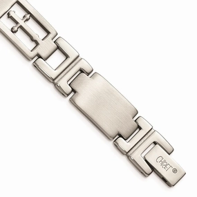 Stainless Steel Cross 8.25in Bracelet
