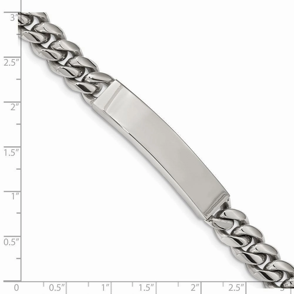 Stainless Steel Polished 8.25in ID Bracelet