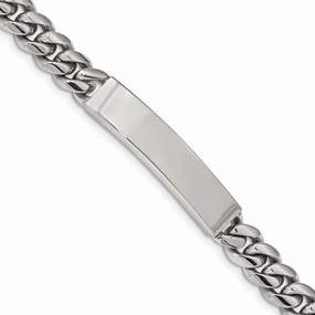 Stainless Steel Polished 8.25in ID Bracelet