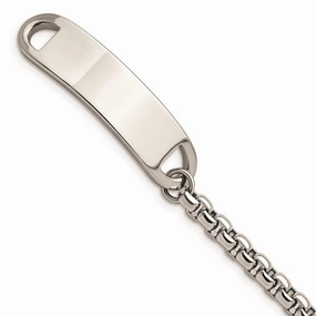 Stainless Steel Polished 8.75in ID Bracelet