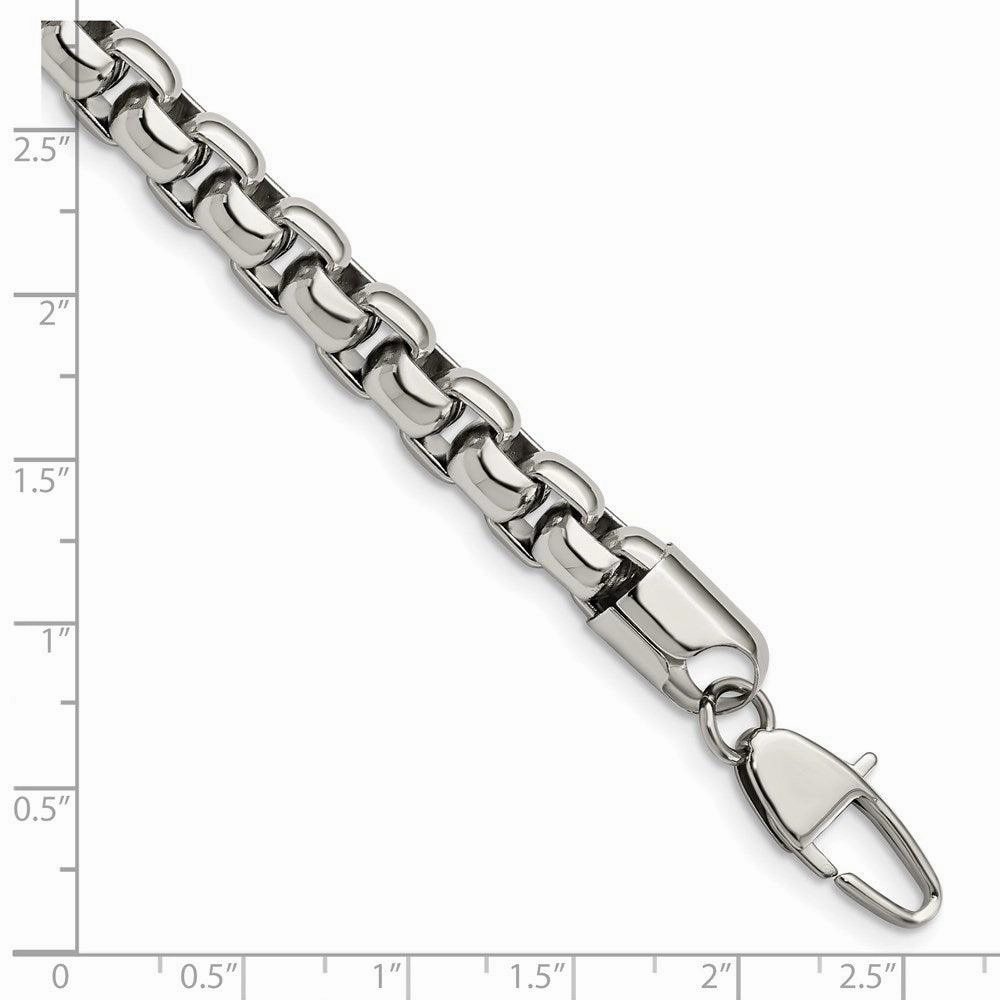 Stainless Steel Polished 9in. Bracelet