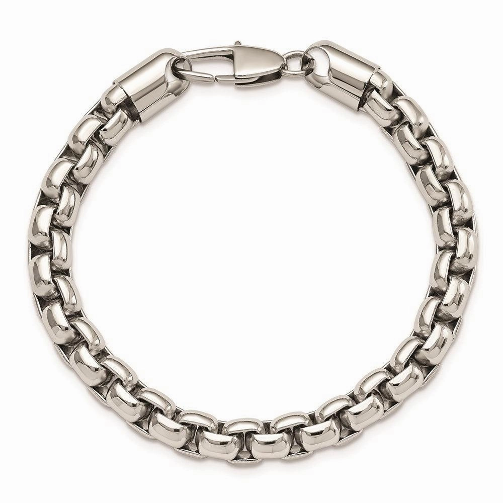 Stainless Steel Polished 9in. Bracelet