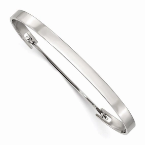 Stainless Steel Polished Flexible 4.75mm Bangle