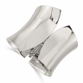 Stainless Steel Polished Hinged Bangle