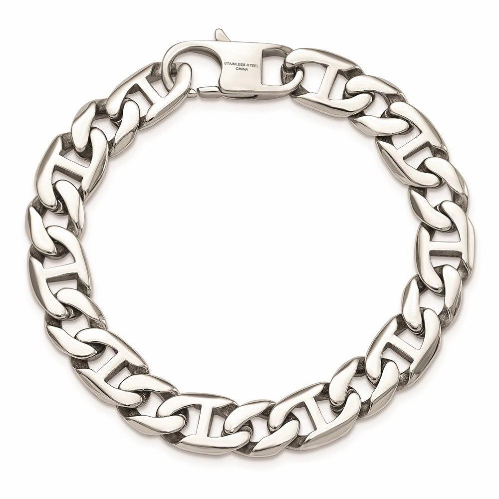 Stainless Steel Polished Links Bracelet