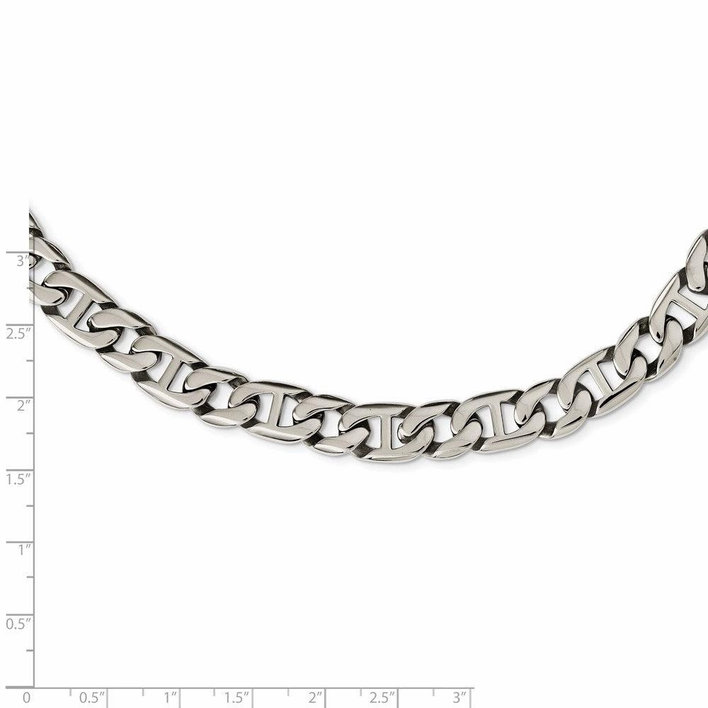 Stainless Steel Polished Links Necklace