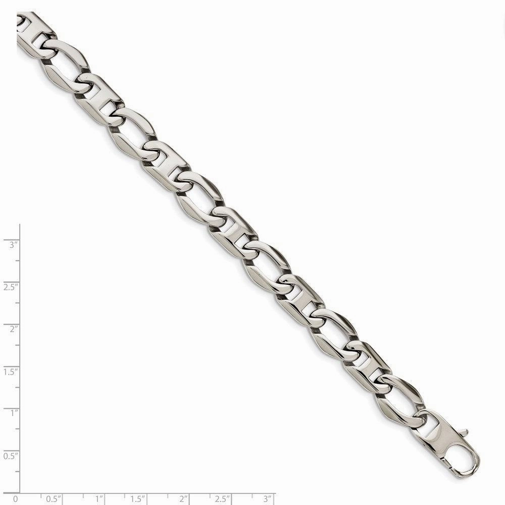 Stainless Steel Polished Open Links Bracelet