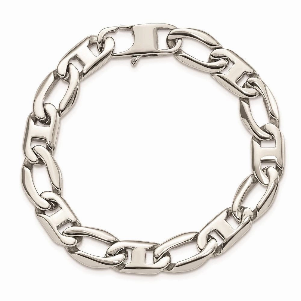 Stainless Steel Polished Open Links Bracelet