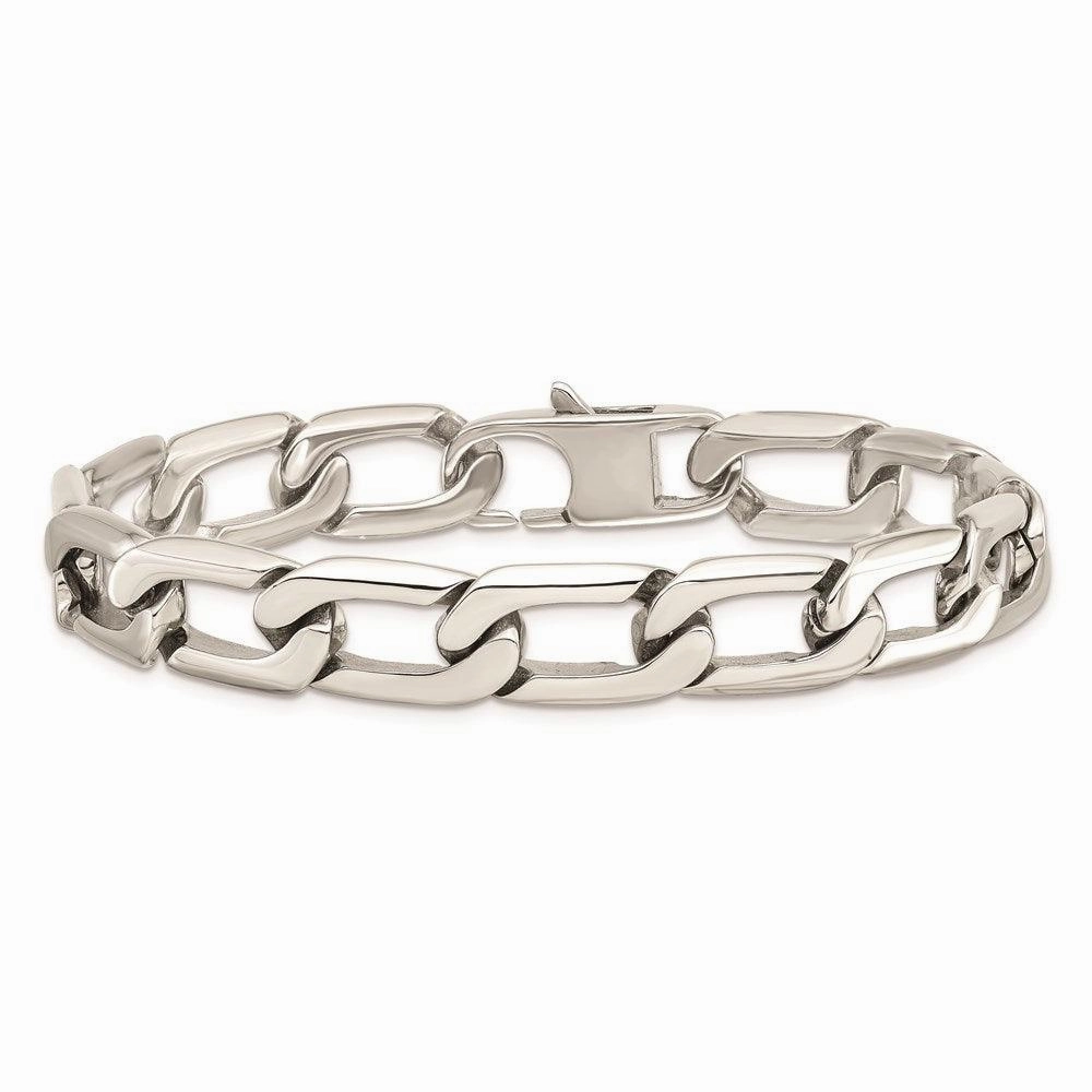 Stainless Steel Polished Squares Bracelet