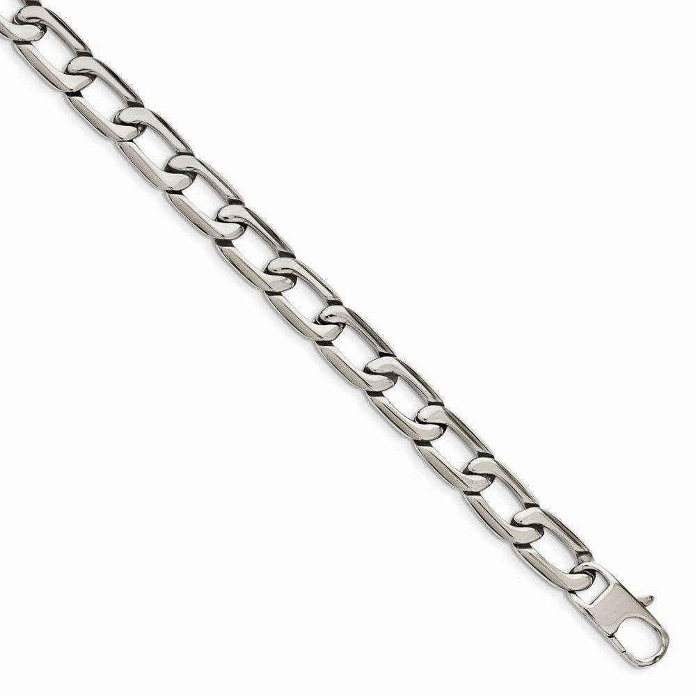 Stainless Steel Polished Squares Necklace