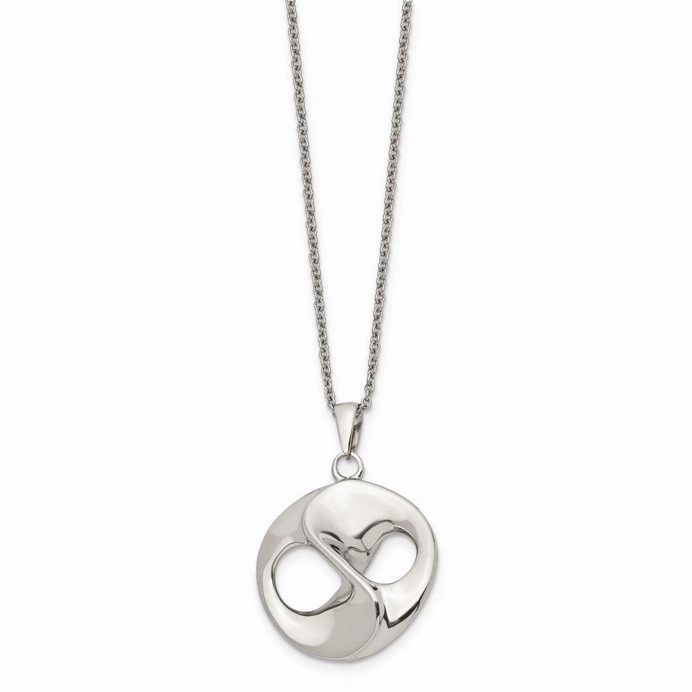 Stainless Steel Polished w/2in ext. Necklace