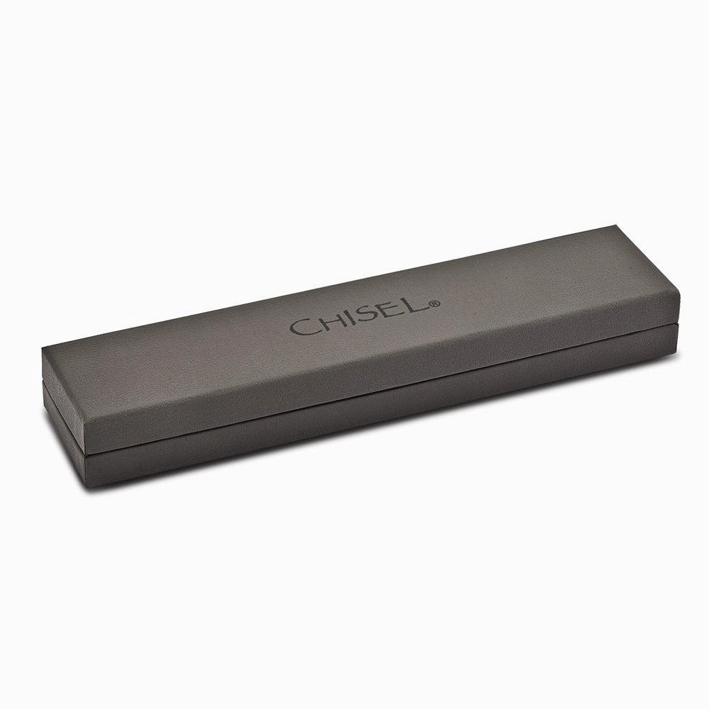 Stainless Steel Polished w/ Black Ceramic w/ 1in ext. Bracelet