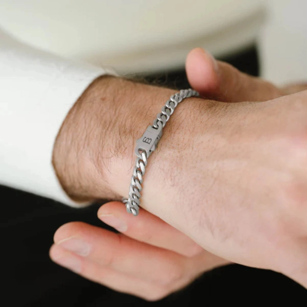 Steel & Barnett Men's "Svelte Stephen" 5mm Chain Bracelet