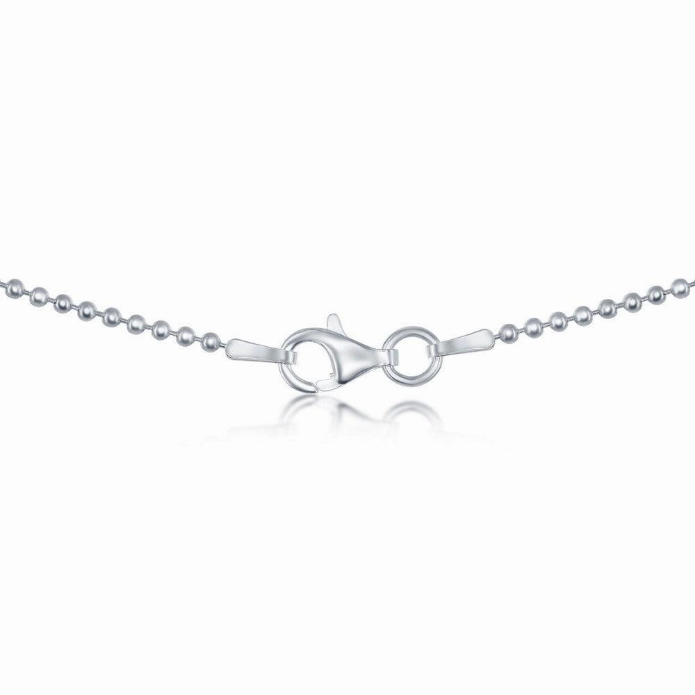 Sterling Silver 1.6mm Bead Chain, 16"