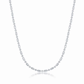 Sterling Silver 1.9mm 1 1 Bead Chain, 20"