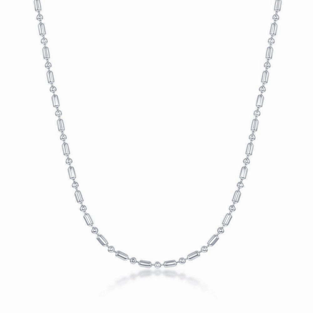 Sterling Silver 1.9mm 1 1 Bead Chain, 9"