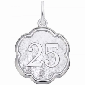 Sterling Silver 25 Disc Charm