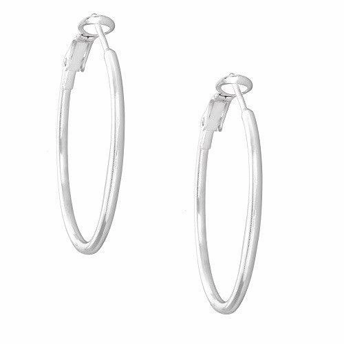 Sterling Silver 35mm Hoop Earrings
