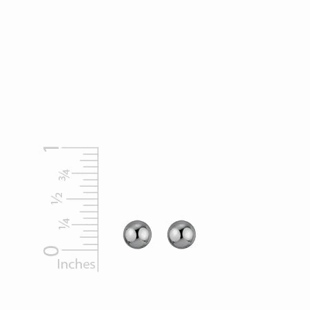 Sterling Silver 7mm Ball Stud Earrings