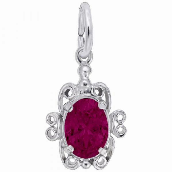 Sterling Silver Birthstone Charm