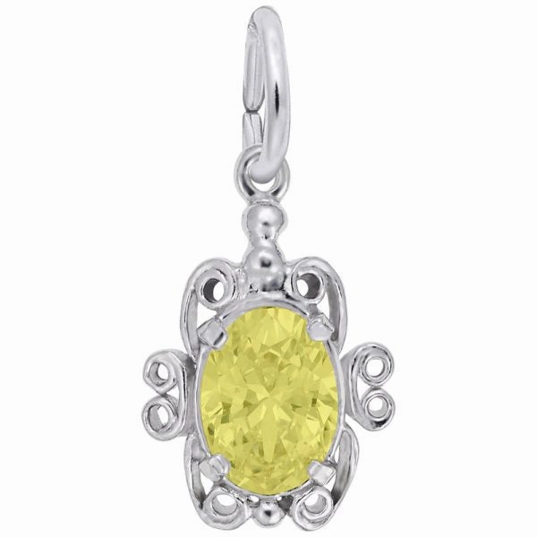 Sterling Silver Birthstone Charm