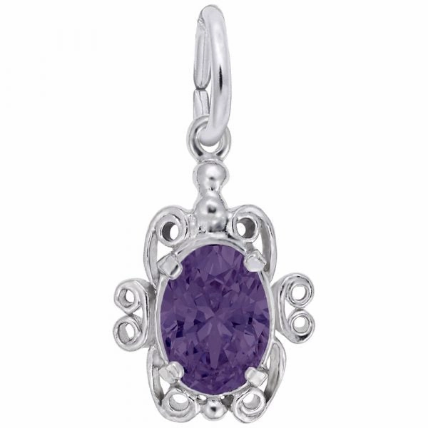 Sterling Silver Birthstone Charm